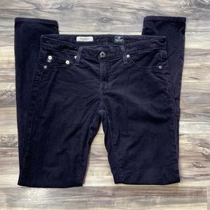 AG Adriano Goldschmied AF Corduroy Jeggings – Black Skinny Fit - Sz 28